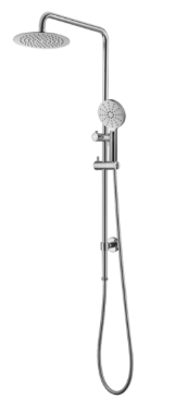 Bad und Kuche Chrome Shower on Rail - BKSR203