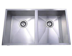 Bad und Kuche Double Bowl Undermount Sink  - Cubic BKS76D