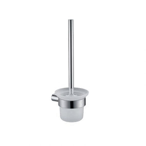 Bad und Kuche Glass Toilet Brush Holder - Brush Nickel - BK2309-BN