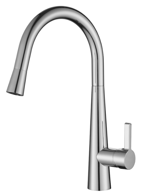 Bad und Kuche - High Gooseneck Pull-Out Kitchen Tap - KM005