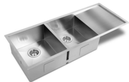 Bad und Kuche Kitchen Premium Double Bowl Sink - Square BKS114
