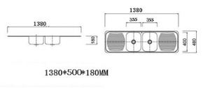 Bad und Kuche Kitchen Sink Double Bowl Double Drainer - BK138