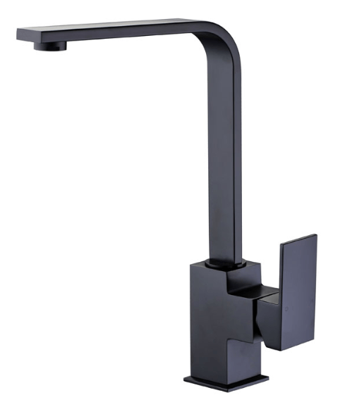 Bad und Kuche Square Black Sink Mixer BKM109-B