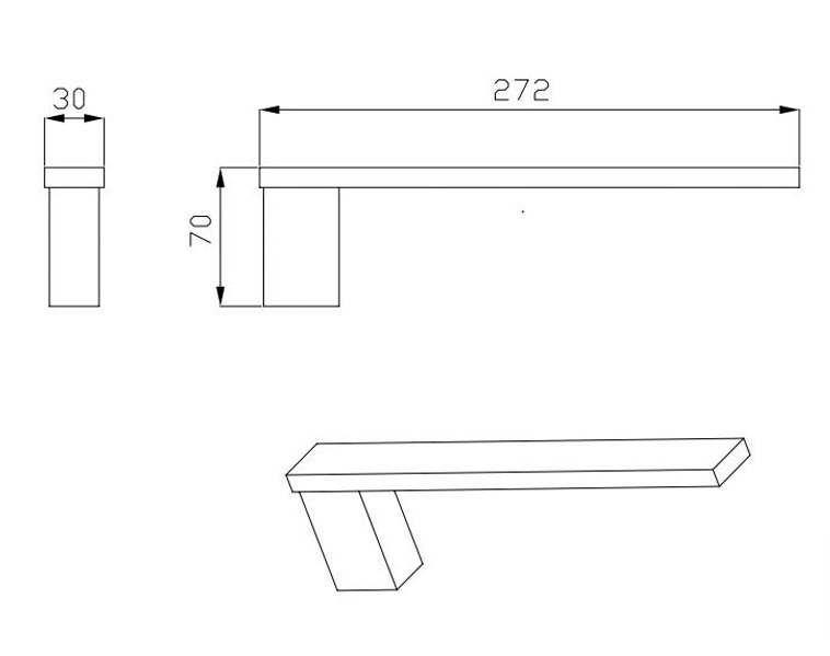 Bad und Kuche Towel Bar - BK1605