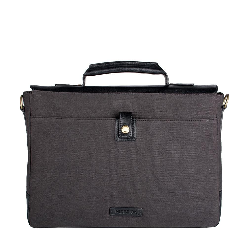 Bedouin Medium Canvas and Leather Briefcase