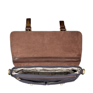 Bedouin Medium Canvas and Leather Briefcase