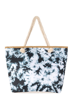 Black Tie Dye Tote Bag