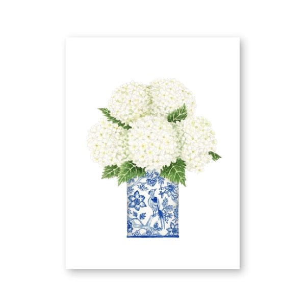 Blue and White China Magnolia Hydrangea Prints Chinoiserie Art Canvas Painting Gallery Wall Art Picture Poster Trendy Wall Decor