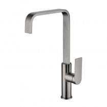 Brush Gun Metal Square Gooseneck Kitchen Tap - PBS1001-GM
