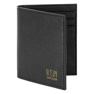 Cactus Leather BiFold Card Wallet - Black