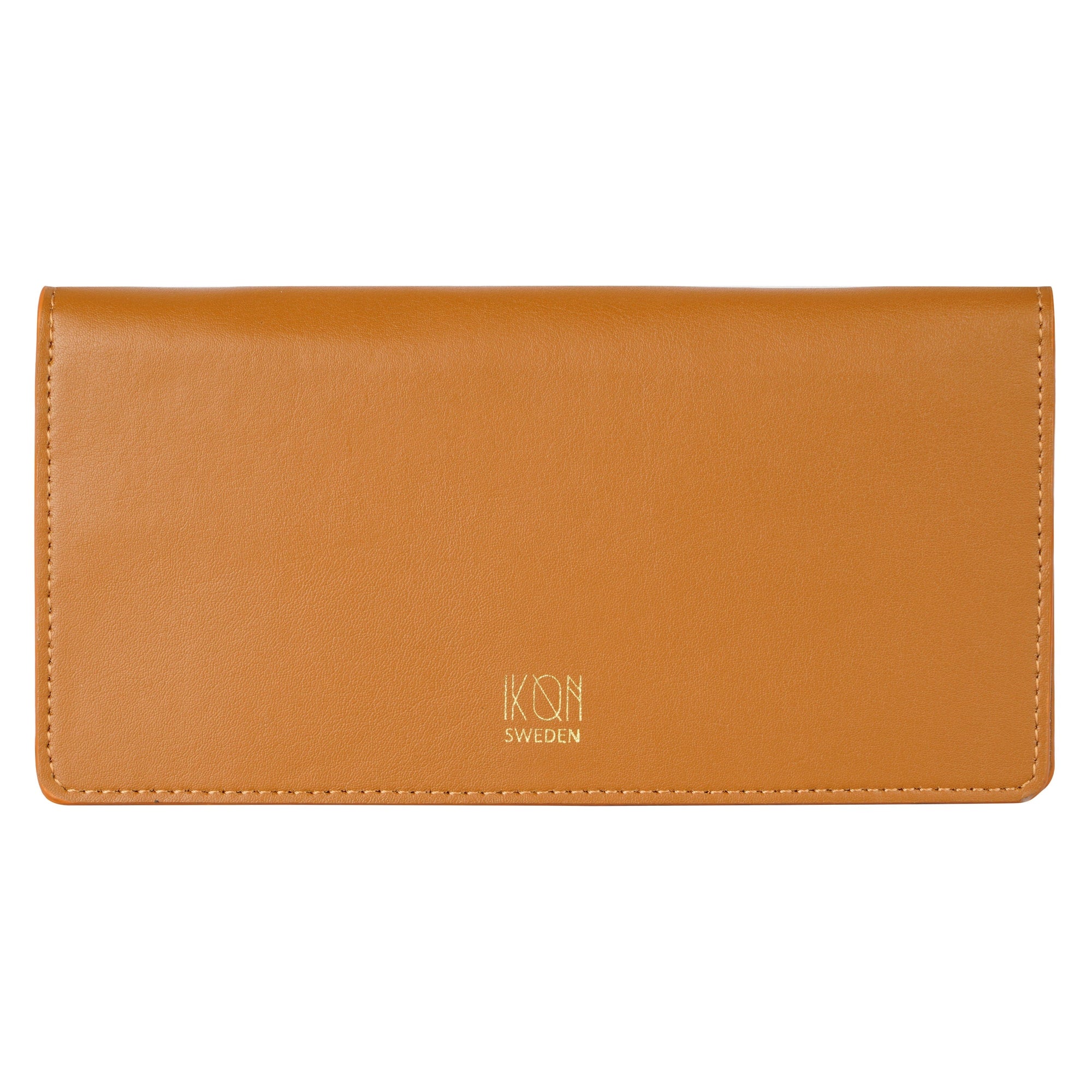 Cactus Leather Slim Wallet for Women - Cognac