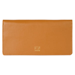 Cactus Leather Slim Wallet for Women - Cognac