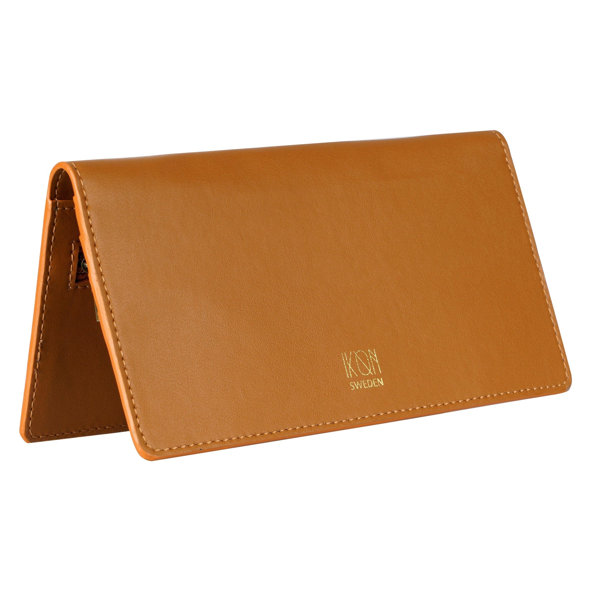 Cactus Leather Slim Wallet for Women - Cognac