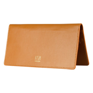 Cactus Leather Slim Wallet for Women - Cognac