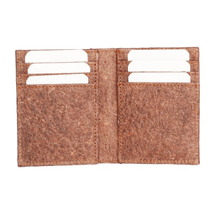 Coconut Leather Wallet - Cutch Brown