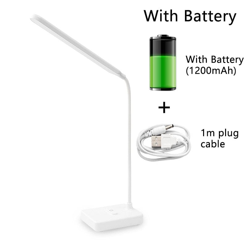 Desk Lamp Touch Table Lamps for Living Room Gooseneck Desktop Foldable Dimmable Eye Protection Study Lamp Led Light  ZZD0008