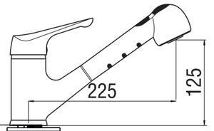 Fiori Kitchen Vege Sprayer Tap - Hera 24117