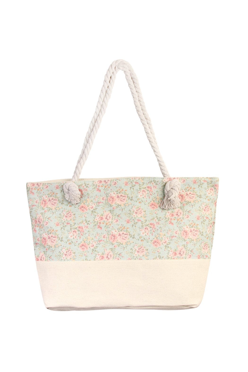 Floral Print Summer Tote Bag