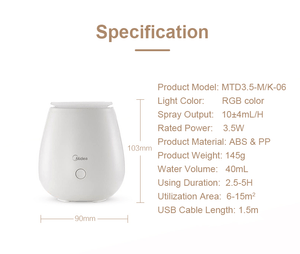 Fragrance Humidifier with Night Light