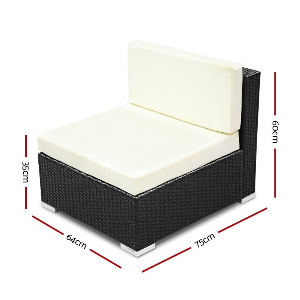 Gardeon - 3PC Outdoor Furniture Sofa Setting