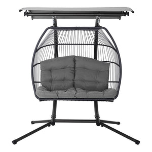 Gardeon - Double Hanging Swing Chair  - Grey