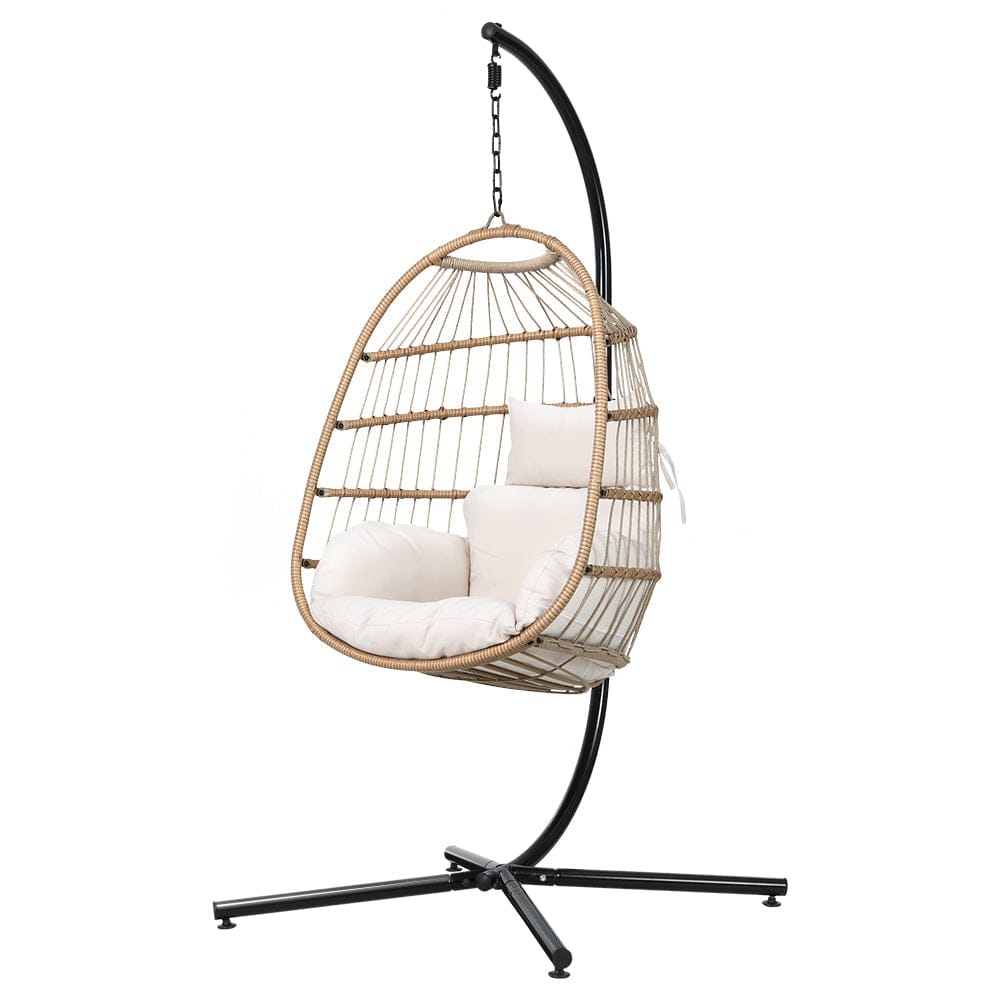 Gardeon - Egg Chair Swing Hammock With Stand
