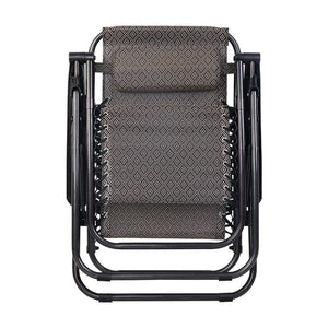 Gardeon Zero Gravity Recliner Chairs Outdoor Sun Lounge Beach Chair Camping - Beige
