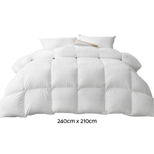 Giselle - King Size Goose Down Feather Quilt - 700GSM