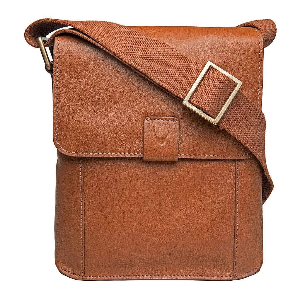 Hidesign Aiden Leather Cross Body Bag - Tan