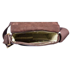 Hidesign Aiden Leather Messenger Bag - Dark Brown