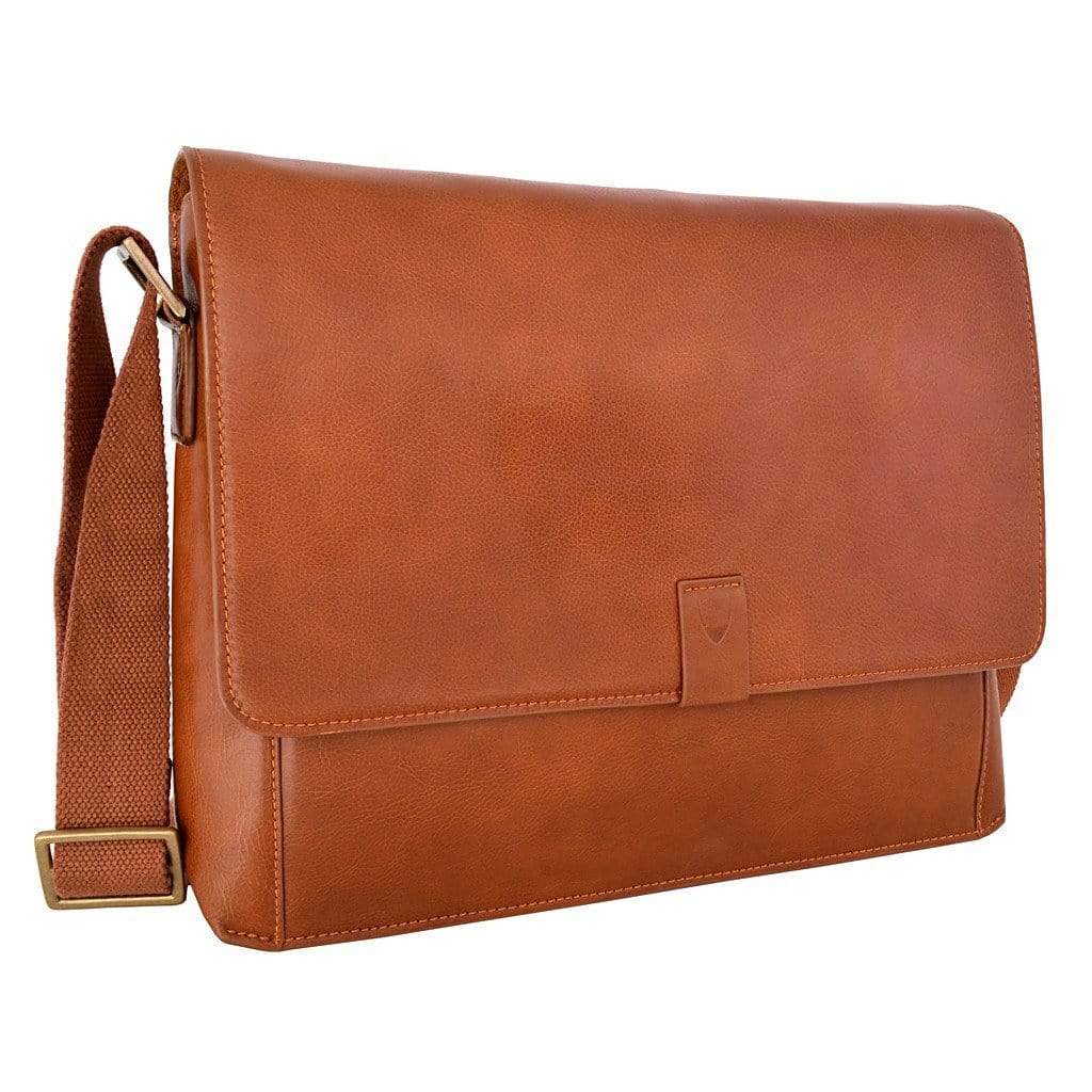 Hidesign Aiden Mens Leather Messenger Bag