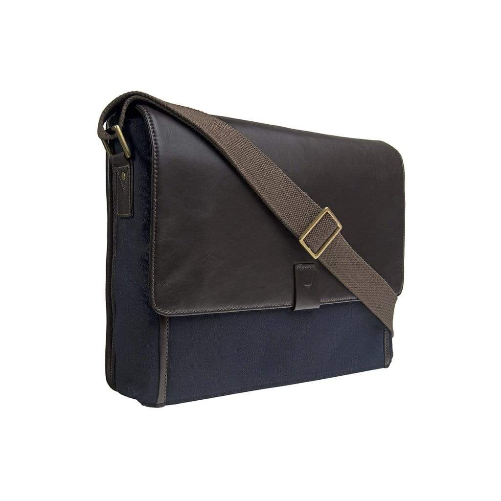 Hidesign Aiden Mens Leather Messenger Bag