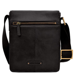 Hidesign Aiden Mens Leather Messenger Black