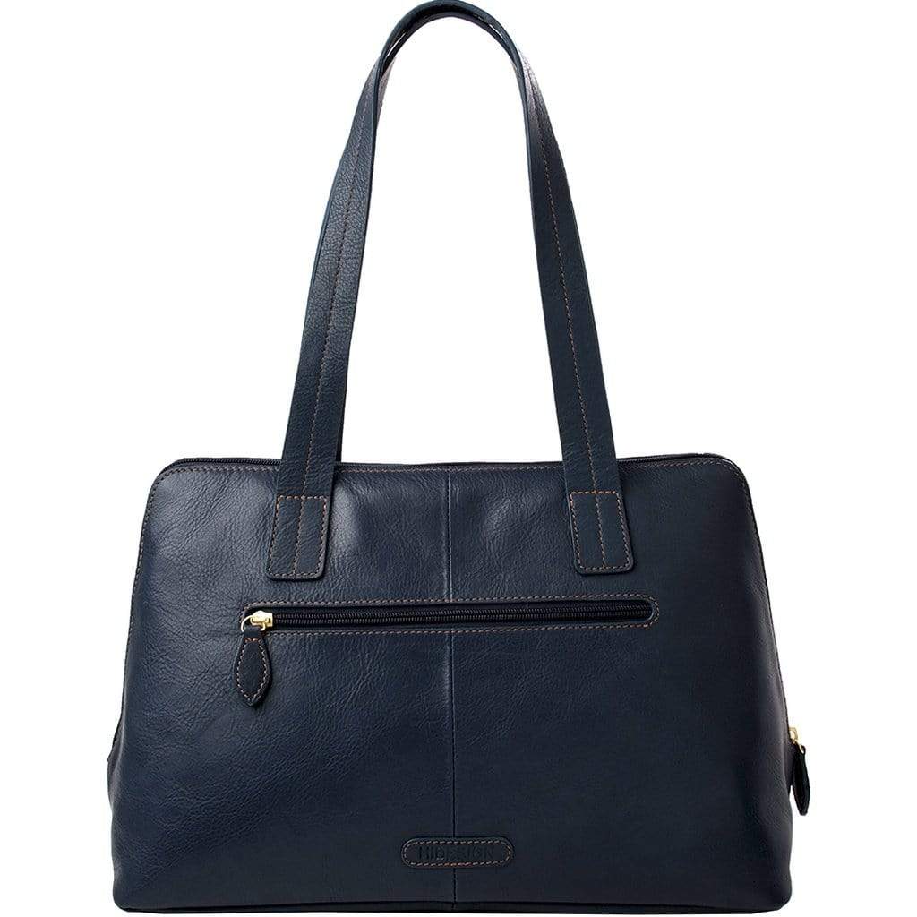 Hidesign Cerys Womens Leather Tote Bag - Blue