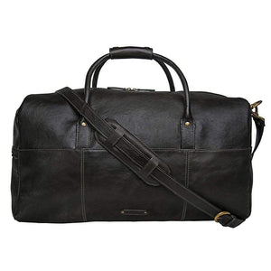 Hidesign Charles Leather Duffel Bag - Black