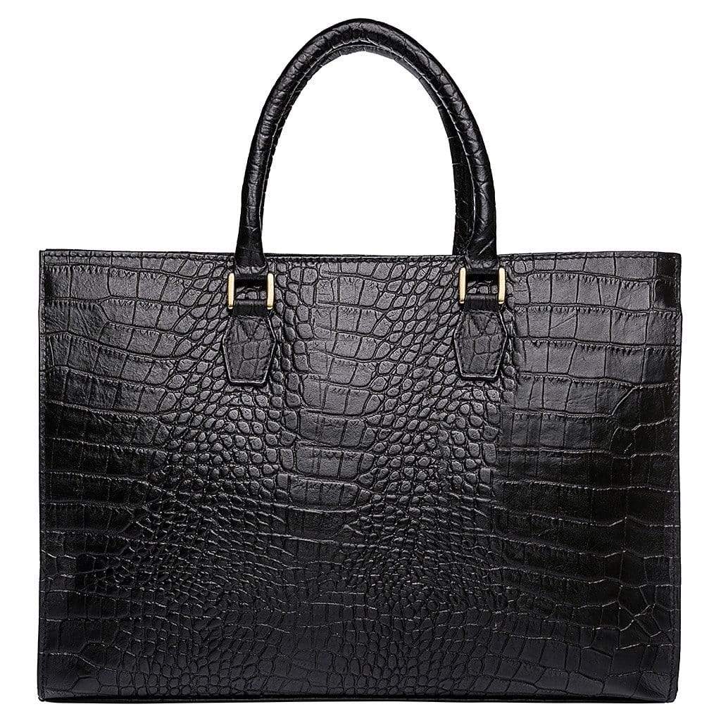 Hidesign Kester Women's Leather Work Bag - Black