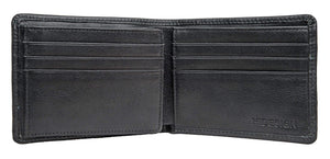 Hidesign Mens Multi-Compartment Leather Wallet Black