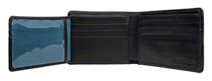 Hidesign Mens Multi-Compartment Leather Wallet Black