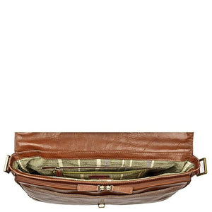Hidesign Parker Leather Briefcase - Tan