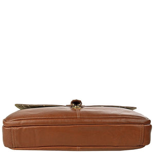 Hidesign Parker Leather Briefcase - Tan