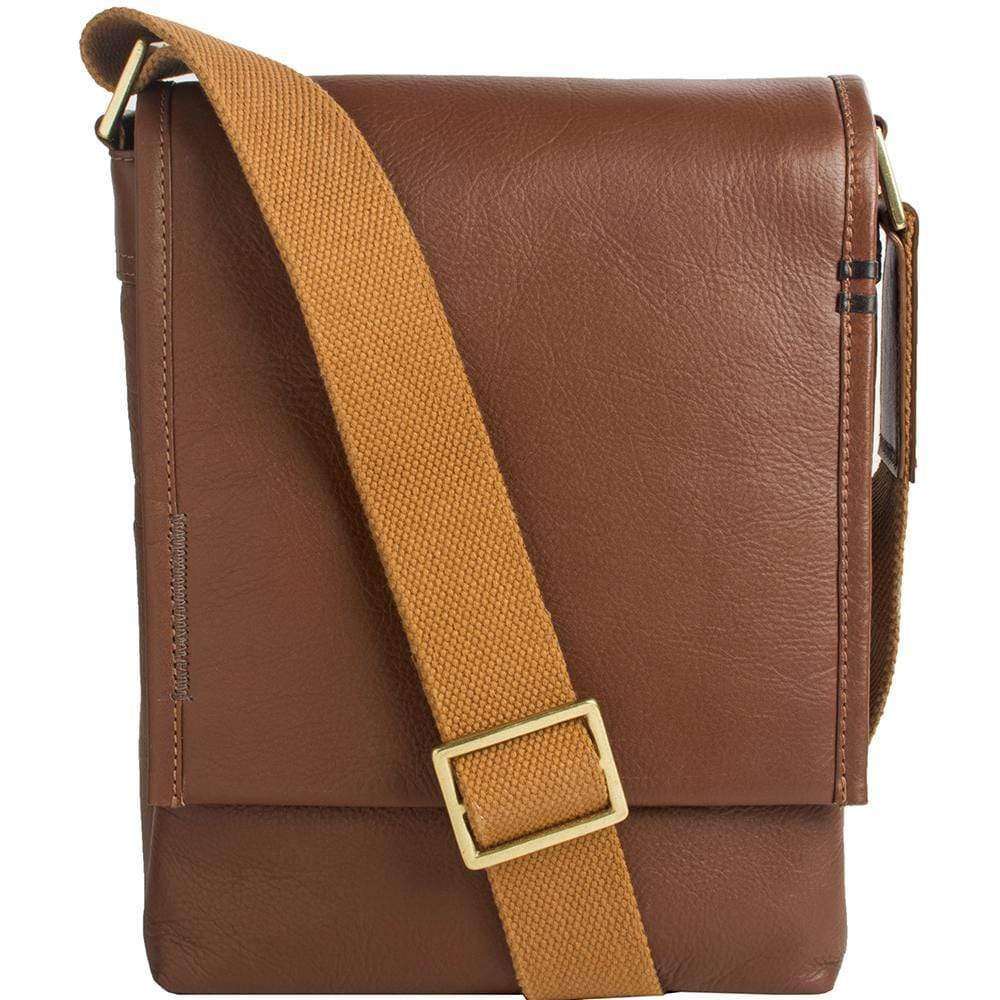 Hidesign Seattle Leather Crossbody - Light Brown