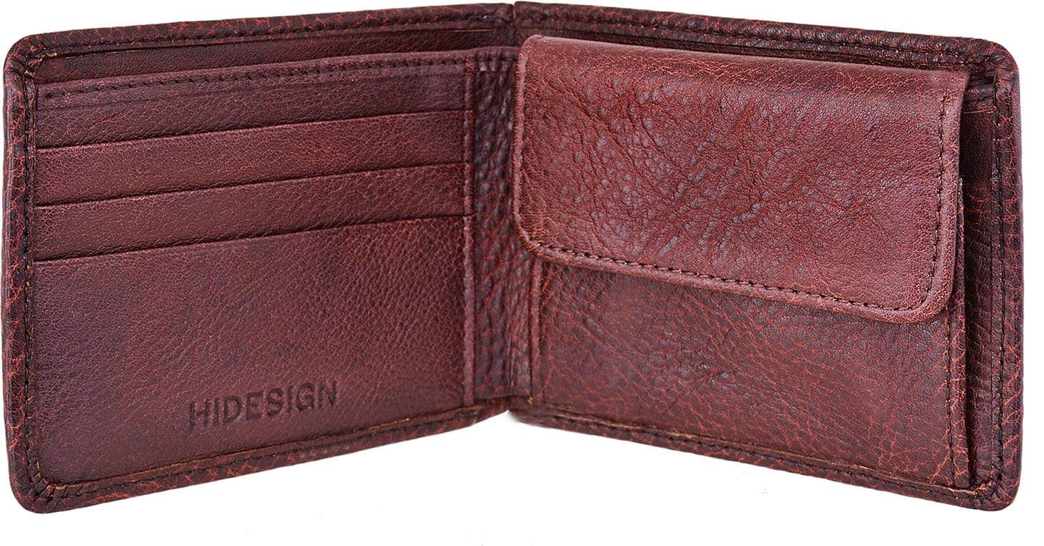 Hidesign Tanned Leather Wallet With Coin Pocket Brown