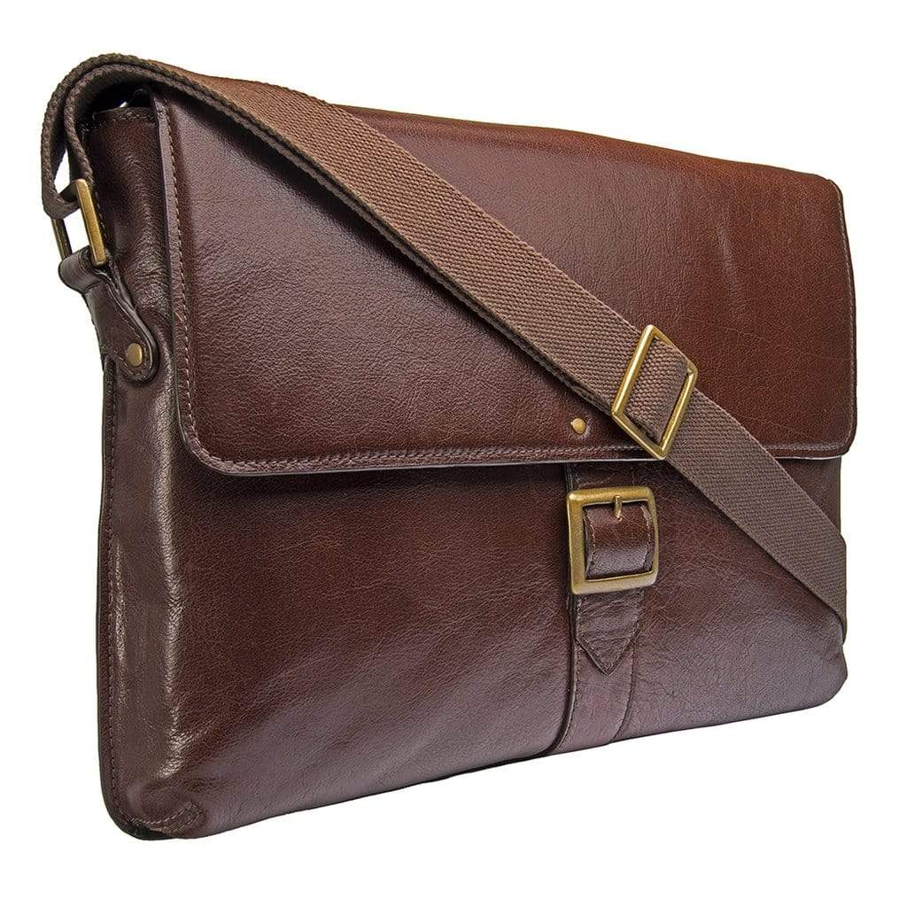 Hidesign Vespucci Mens Leather Messenger Bag