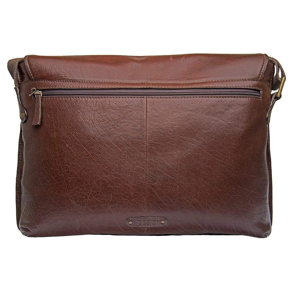 Hidesign Vespucci Mens Leather Messenger Bag