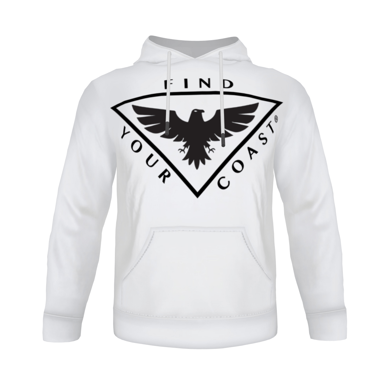 Men's Find Your Coast Hero White Triad Hoodie Sweatshirt