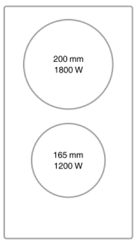 Midea - 30cm Ceramic Cooktop
