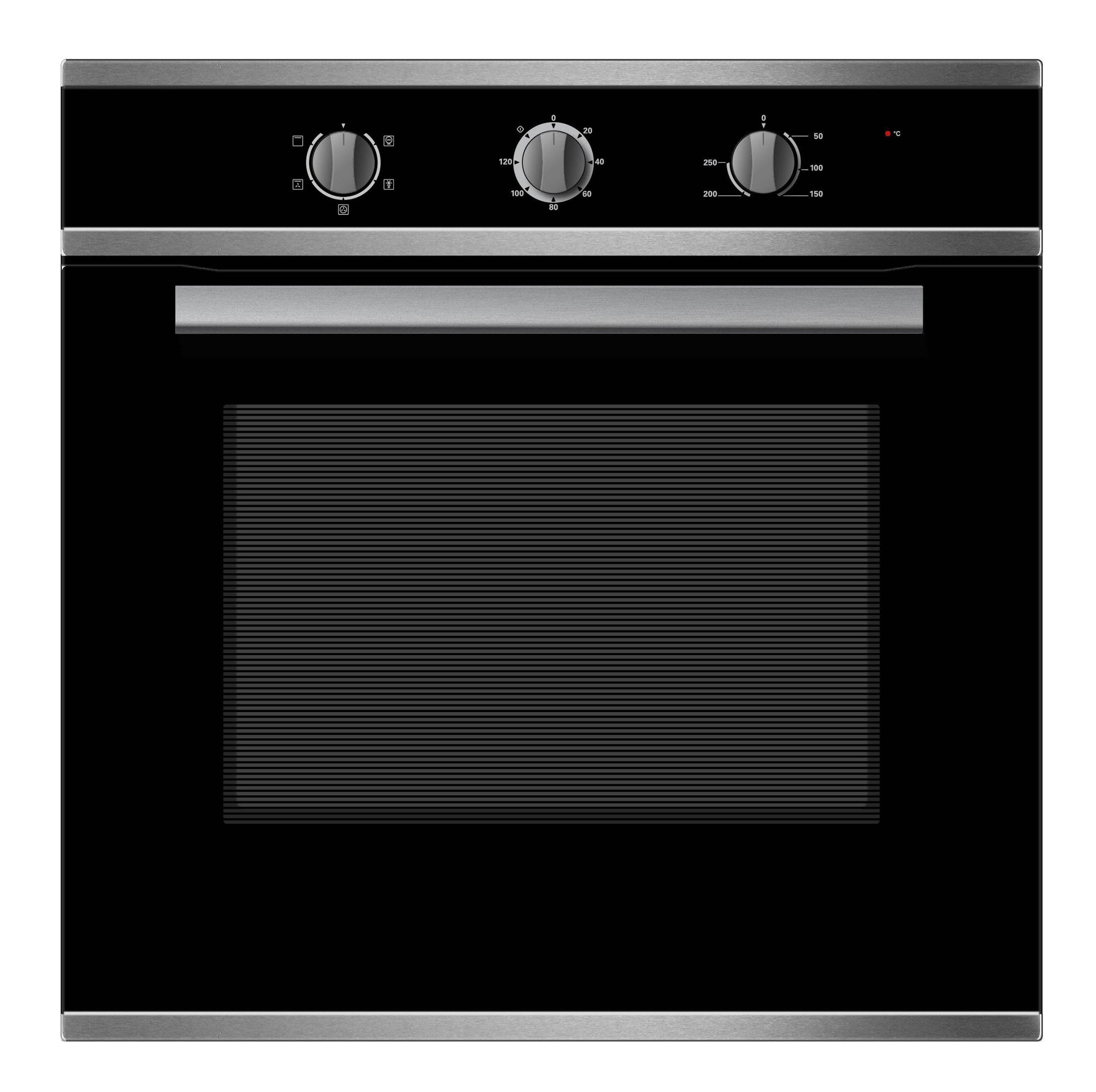 Midea 60cm Fan-Forced Stainless Steel Oven 65DME40106-BK