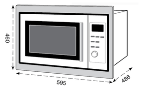 Midea 60cm Inbuilt Microwave Oven - MVI28GSS