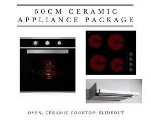 Midea - 60cm Kitchen Appliance Package - Ceramic
