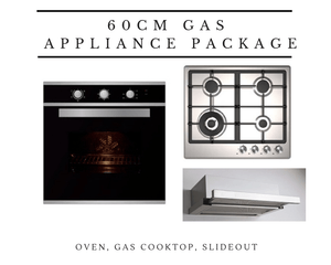 Midea - 60cm Kitchen Appliance Package - Gas